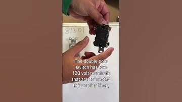 How A Single Pole Switch Compares to A Double Pole Switch #electricalwiring #device #demo #terminal