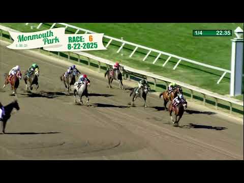 video thumbnail for MONMOUTH PARK 08-22-2025 RACE 6