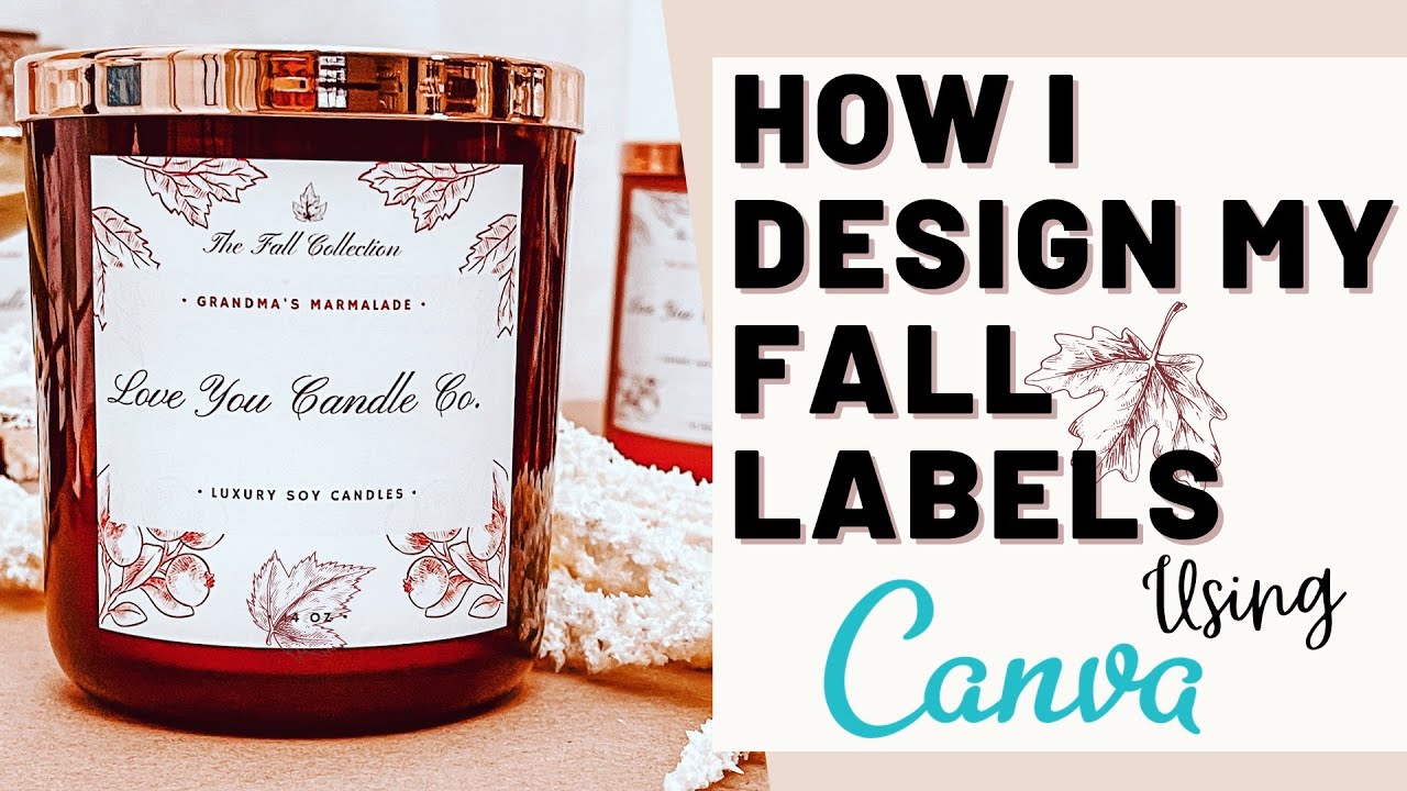 DIY CANDLE LABELS  How To Design & Print Labels At Home Using