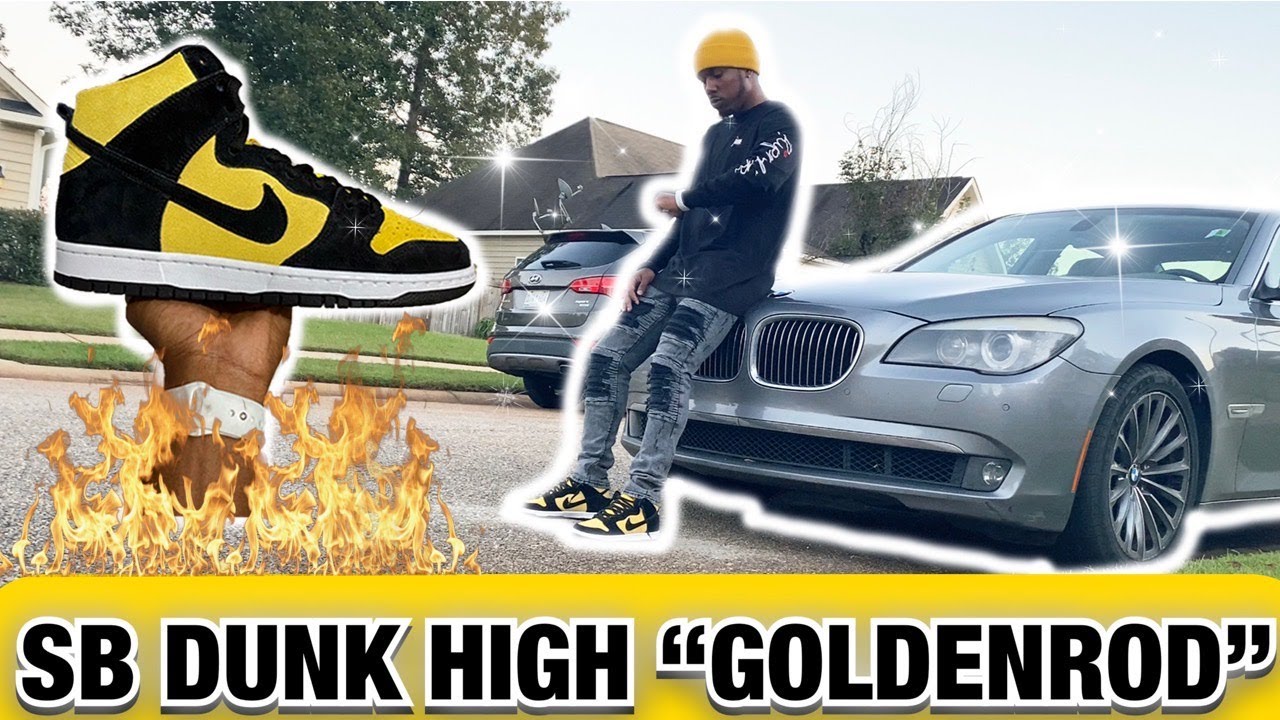 NIKE SB DUNK HIGH OG "REVERSE GOLDENROD" EARLY ON FEET & REVIEW!!! IS DUNK HYPE DYING!!?