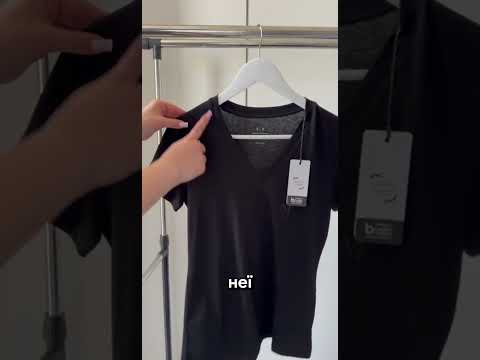 Женская черная футболка Armani Exchange A|X оригинал, видео 1