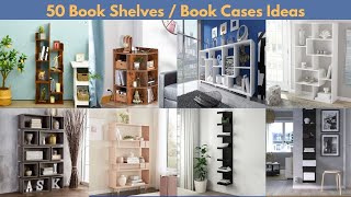 Top 50 Modular Bookshelf Ideas|2024 Creative Corner Wall Shelves Ideas| Wooden Bookcase Ideas