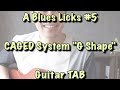 A Blues Licks #5 CAGED System “G Shape" TAB (Koyo Morita)