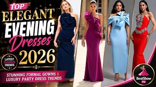 Top Elegant Evening Dresses 2026 ✨ | Stunning Formal Gowns & Luxury Party Dress Trends