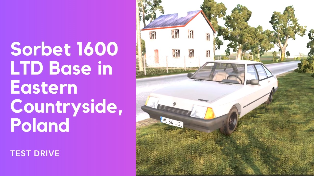 BeamNG.drive - Interactibility + Drive - Sorbet 1600 LTD Base Model 70hp - Eastern Countryside