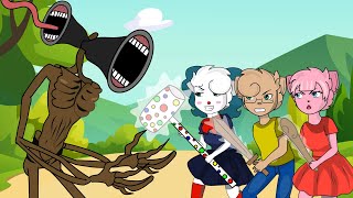 Siren Head Vs Clowny, Pony And Piggy - Meme Roblox Animation