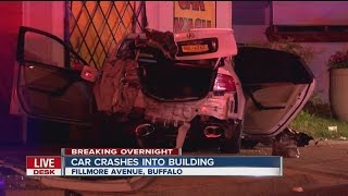 Car crashes in building on Fillmore Avenue