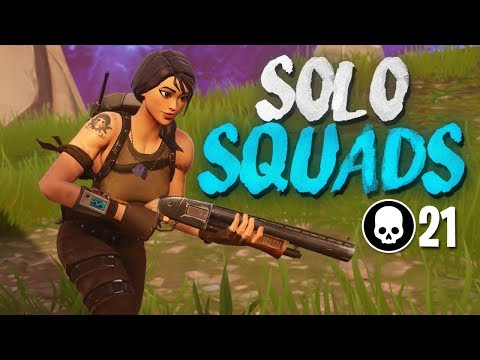 21 KILL SOLO SQUAD WIN!!! Full Gameplay (Fortnite Battle Royale)