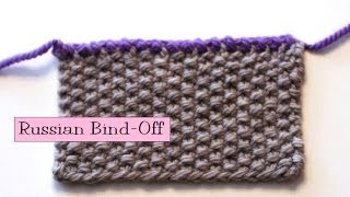 Knitting Help - Russian Bind-Off(To work the Russian Bind-Off: 1. Knit 2 2. Slip both stitches back to left needle 3. Knit two together 4. Knit 1 Repeat Steps 2-4 across all stitches, until just one ..., 2014-01-22T15:15:02.000Z)