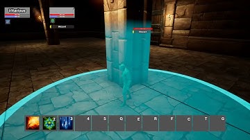 UE4 Multiplayer WoW combat system: 1v1 vs AI Test 1