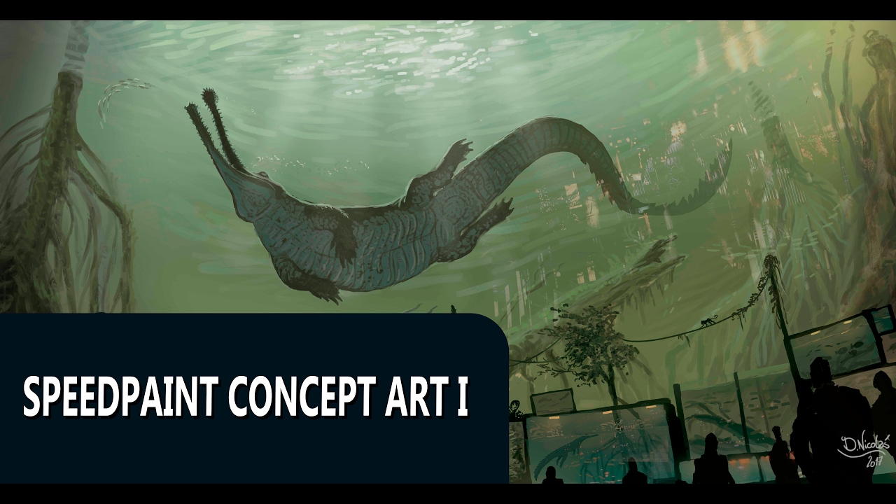 SPEED PAINT: ACUARIUM CONCEPT ART/ DIEGO NICOLÁS AGUSTÍN