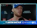 "Enjoy the carnage. I'm going to create damage!" Justin Gaethje immediate reaction to weigh-ins