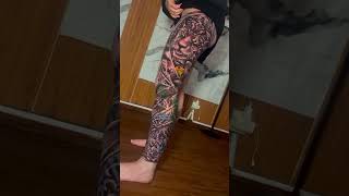 Amazing work done today full legs sleeve outside🔥#lifestely #london #art #australia #singapore