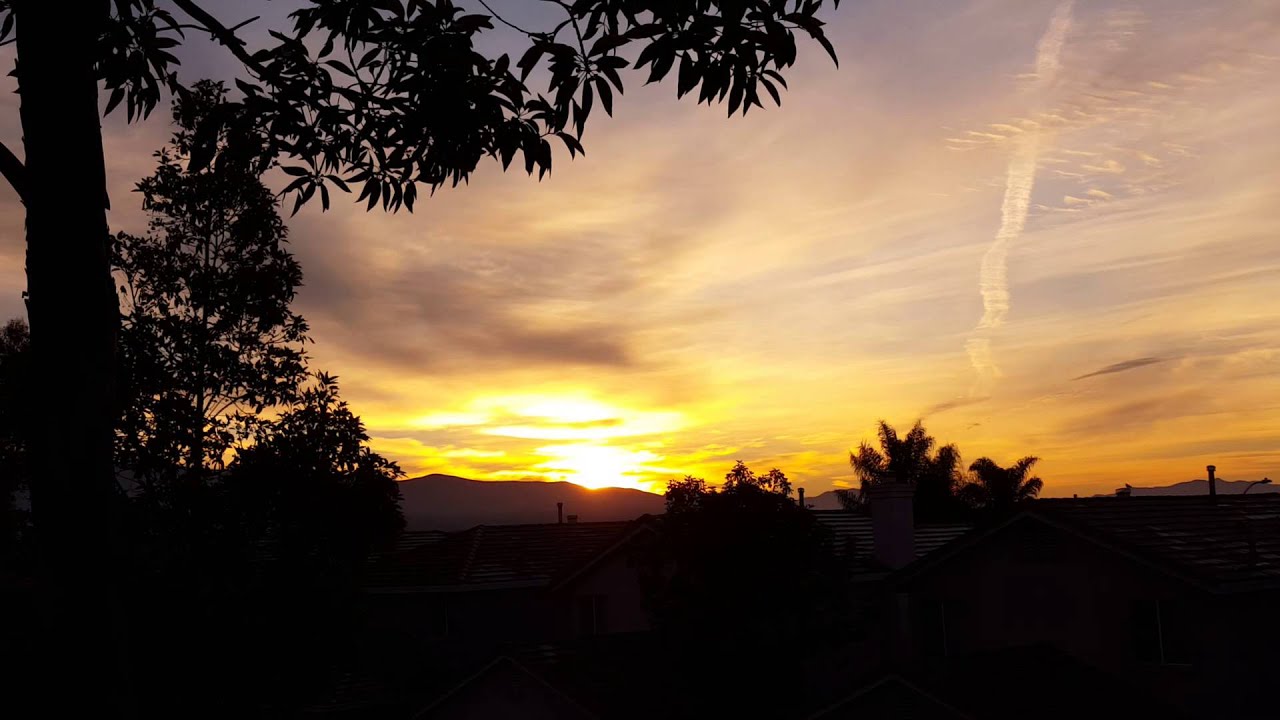 Stages of the sunrise on Monday, 11116. K YouTube