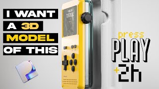 Design a Portable Game Device In Plasticity | Modern product Design | 3D Modeling