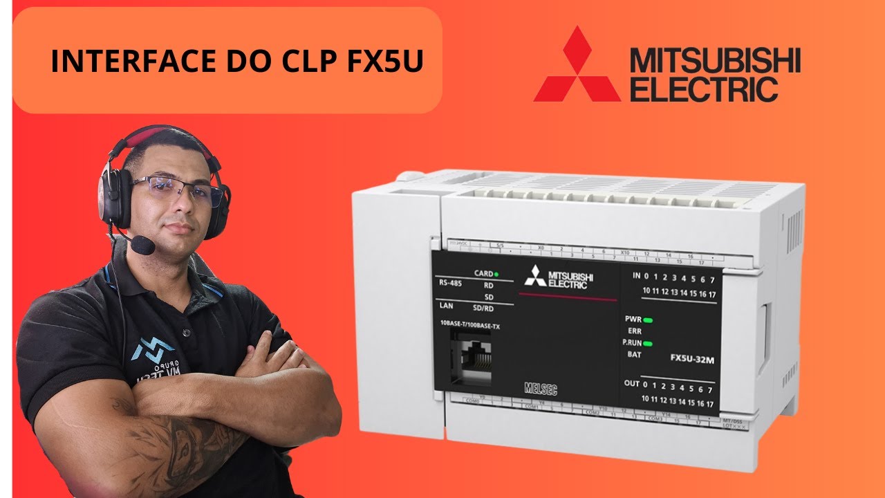 INTERFACE DO CLP FX5U DA MITSUBISHI - YouTube