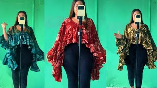 How to Sew Trendy Ruffle Top with Kimono Sleeves 