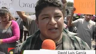 La construcción de carretera divide al pueblo de Xochicuautla en Lerma