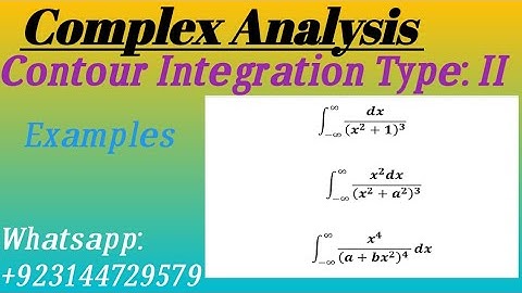 Contour Integration.  Type :2 ( Algebric Functions in Improper Integrals)  in Complex Analysis.