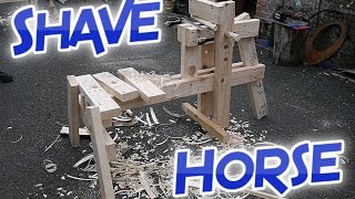 A shave horse is a traditional foot operated clamping device used mainly in green woodworking. Here I make on using minimal tools 