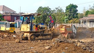 Amazing Bulldozer + Bulldozer And Dump Truck 10 Ton Tries To Make Work Look To Is Very Goods