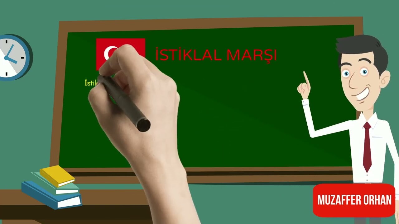 Müzik Dersi - İstiklal Marşı Animasyonu
