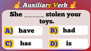 Verb Quiz | Auxiliary Verb Quiz | Verb Quiz In English #part 1