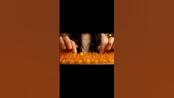 ASMR Typing on a Honey Keyboard 🍯✨Oddly Satisfying Sounds #Shorts