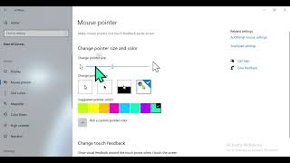 How to change Mouse Pointer size and color