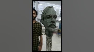 #Sculpting the portrait from Life😱😱/# Face sculpture/#clay modeling Portrait#Clayart#viral