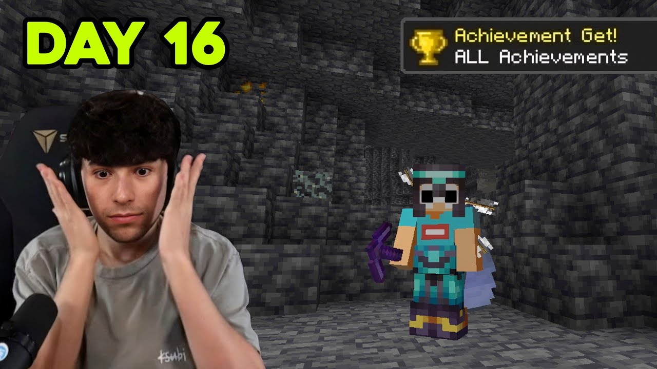 George Completes Every Minecraft Advancement (Day 16) - YouTube