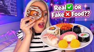 ASMR REAL OR FAKE FOOD CHALLENGE! 🍣🍱