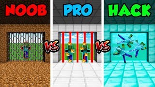 Minecraft NOOB vs. PRO vs. HACKER: SECURE DOORS in Minecraft! (Animation)