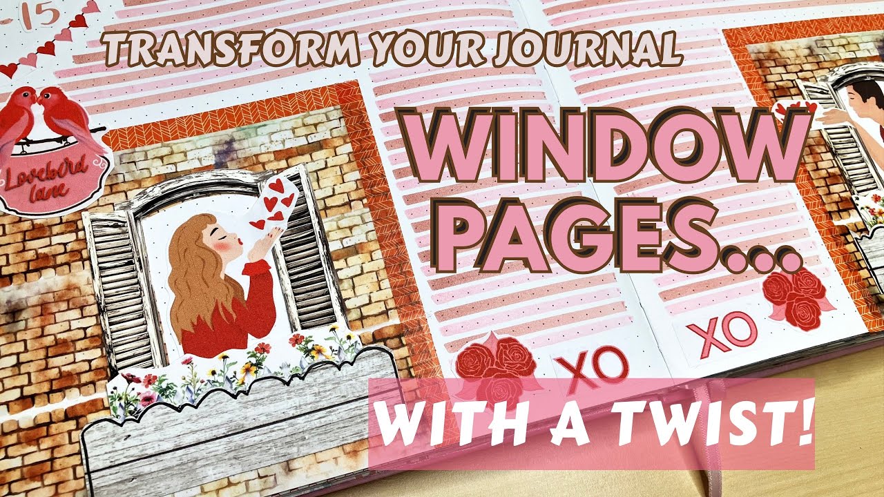 ✂️ Cut-Out Window Pages With a Twist | Create With Me | Journal inspiration