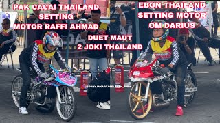 A DEADLY DUET OF TWO THAILAND JOCKEYS RIDING RAFFI AHMAD & OM DARIUS' MOTORBIKE😱‼️