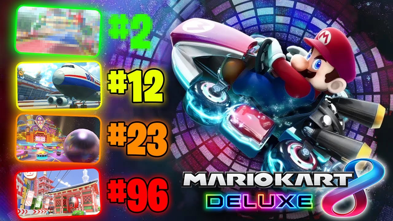 Ranking all 96 Tracks in Mario Kart 8 Deluxe!!!