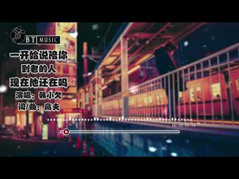 『一开始说陪你到老的人现在他还在吗』韩小欠【一开始说陪你到老的人现在他还在吗，是不是承诺总经不起风吹雨打...】🎧🎼※{ 动态歌词 Lyrics }※❤️