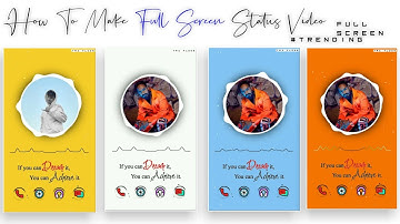 How To Make Trending #FullScreen​ Quotes WhatsApp Status Video In Kinemaster [Toturial]