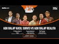 Live adu perspektif adu balap hasil survei vs realita