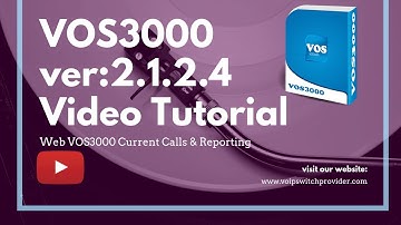 Web VOS3000 Current Calls & Reporting