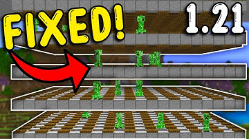 I FIXED the CREEPER FARM In Minecraft Bedrock 1.21!