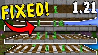 I FIXED the CREEPER FARM In Minecraft Bedrock 1.21!