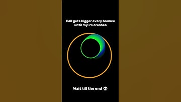 Ball gets bigger until my Pc crashes #viral #bouncyball #satisfying #simulation #adhd