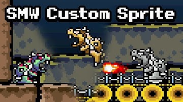 SMW Custom Sprite - Customizable Bowser Statues
