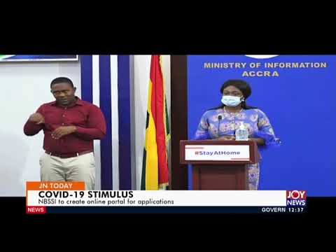 COVID-19 Stimulus: NBSSI to create online portal for applications - Joy Business Today (7-5-20)