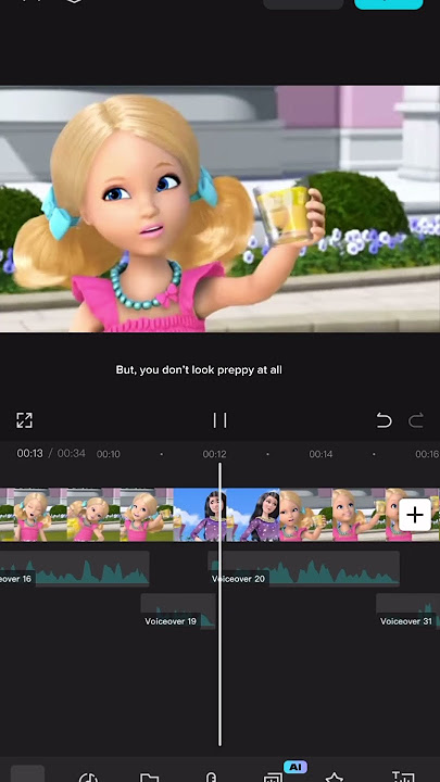 If I did a voice over from the barbie dream house…