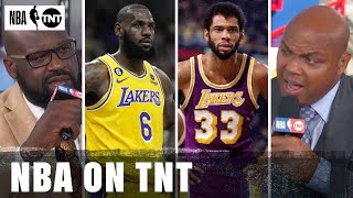 "His Story Is The Greatest Sports Story of All Time" | TNT Talks LeBron Chasing Kareem | NBA on TNT