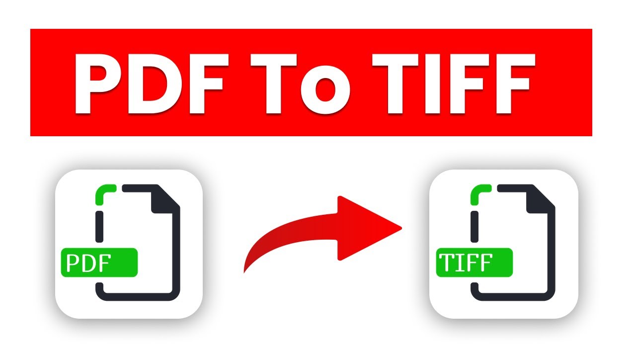 How to Convert PDF to TIFF - YouTube