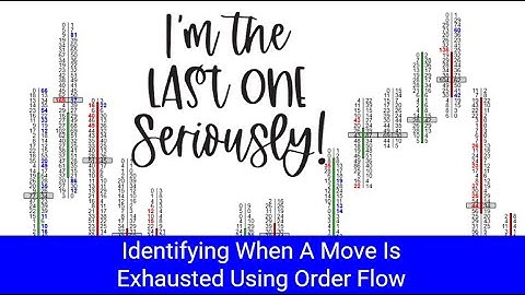 Exhaustion Prints In The Order Flow How To Recognize Them Using Orderflows Trader