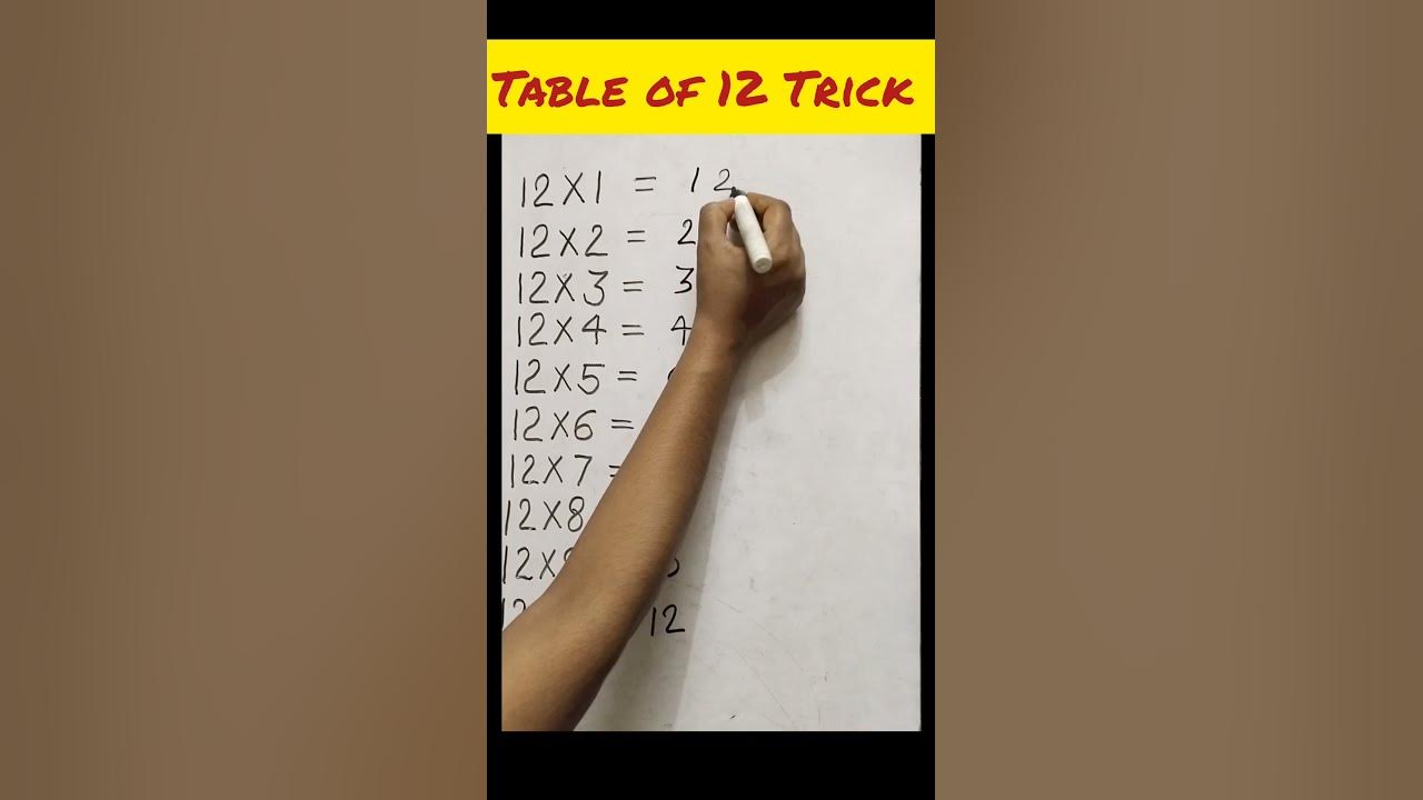 Table of 12 trick youtube
